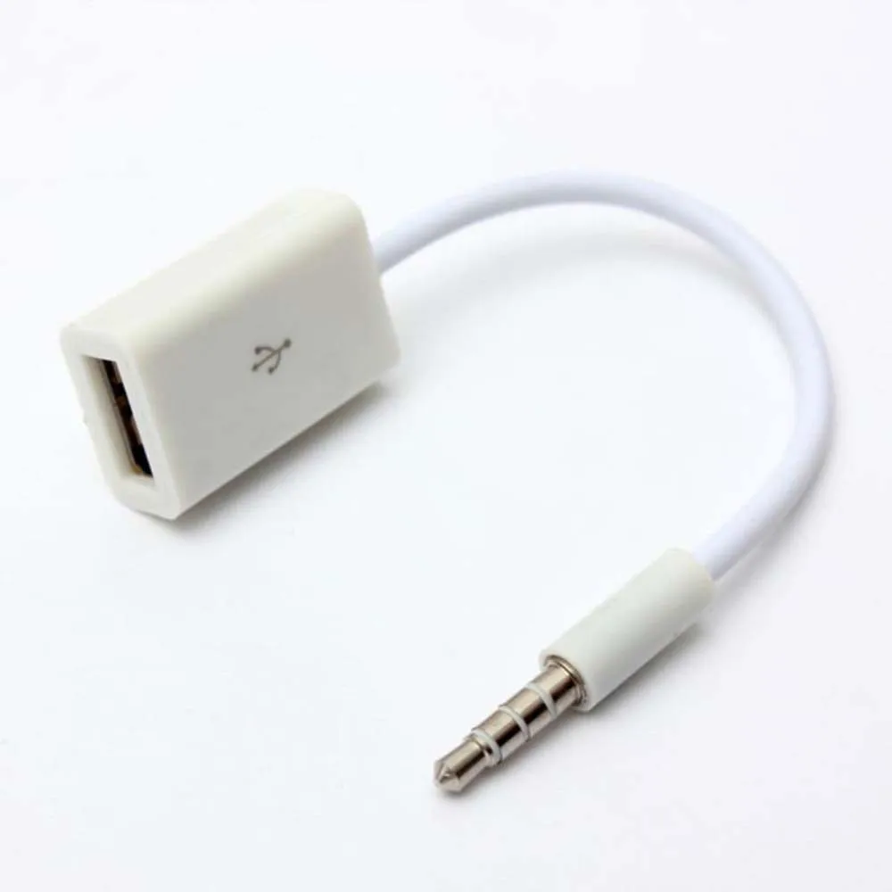 3 5 мм штекер AUX аудио разъем к USB 2 0 гнездовой кабель Шнур Профессиональный