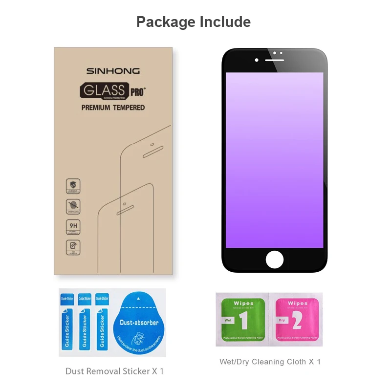 Анти Blue Ray 3D полный охват закаленное Стекло матовая крышка для iPhone 6 6S 7 Plus + S экран