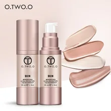 O TWO O 4Colors Liquid Foundation Flawless Coverage Base Professional Waterproof Whitening Moisturizing Cream Makeup Foundation