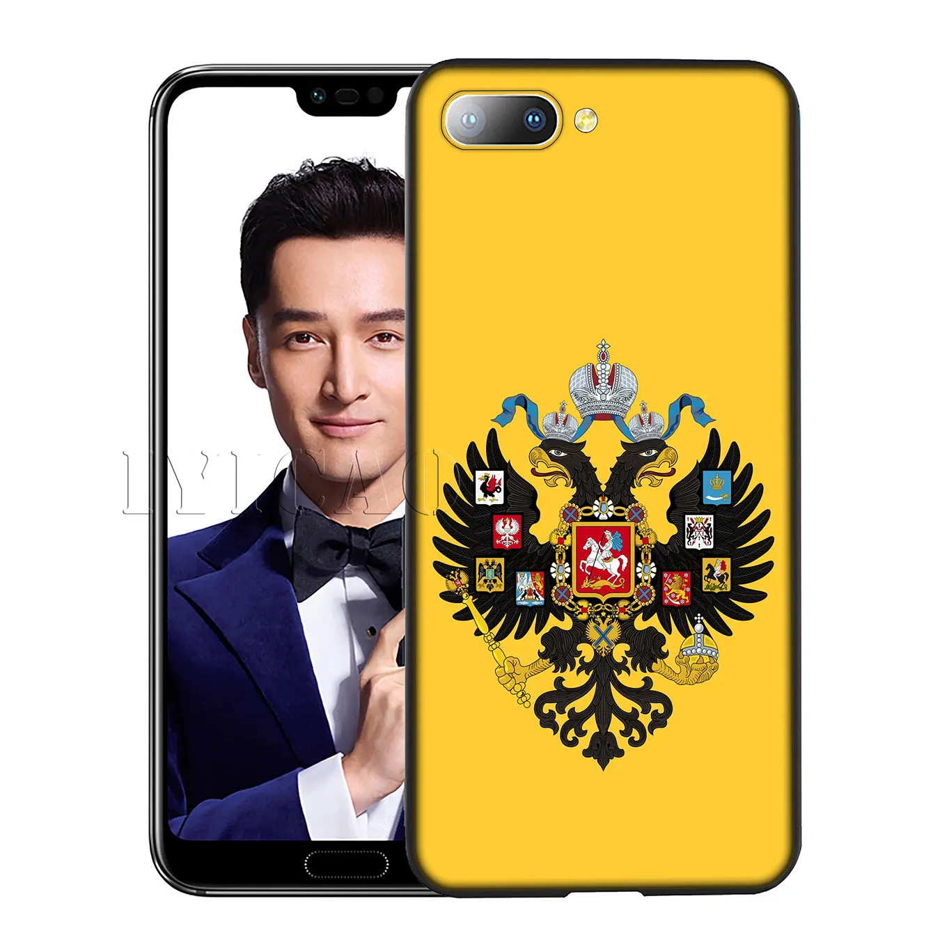 IYICAO герб России флаг силиконовый мягкий чехол для Huawei Y7 Y6 Prime Y9 2018 Honor 8C 8X 8 9 10 Lite 6A 7C
