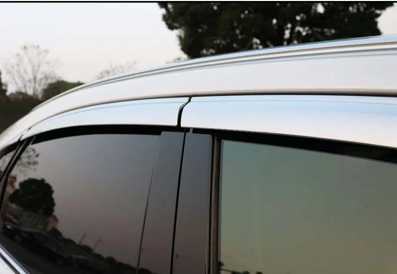 Абсолютно новые 1 компл. Хромированные боковые дождевики дефлекторы вентиляционные солнцезащитные козырьки для Lexus NX