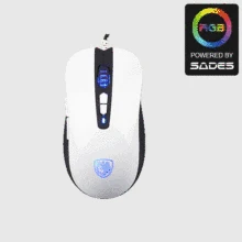 SADES S15 снаряды 3000 Точек на дюйм Мышь Проводной 5 кнопки оптико-электронный игровой Мышь для компьютера/ПК/ноутбук белый