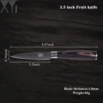 XYj Multi-purpose Stainless Steel Knives Sets Sharp&Durable Kitchen Knive Set Chef Slicer Santoku Knife Exquisite Kitchen Gift