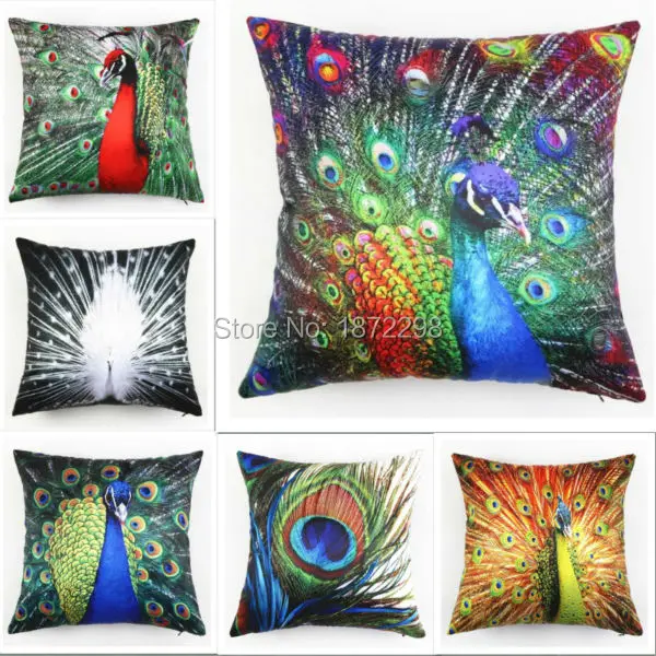 

Free shipping 80 types pattern Feather Style 40/45/50/55/60cm stain peach skin Digital Printing Cushion Cover HT-PPSDPC-D-01-12