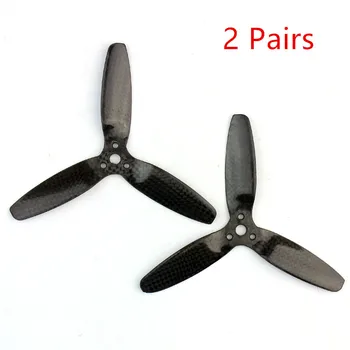 

JMT 2 Pair 5042 Main 3-Blade Propeller Rotor Carbon Fiber Propellers Parts for Parrot Bebop Drone 3.0 Blades Parts