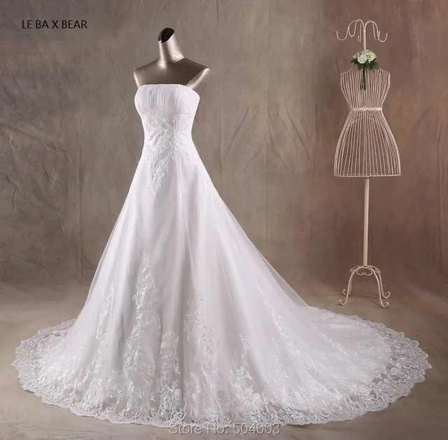 Le Ba X Bear Wedding Dresses Lace Liqued Bride Le Ba X Bear Wedding Dresses Lace Liqued Bride See Though Back Vestido De