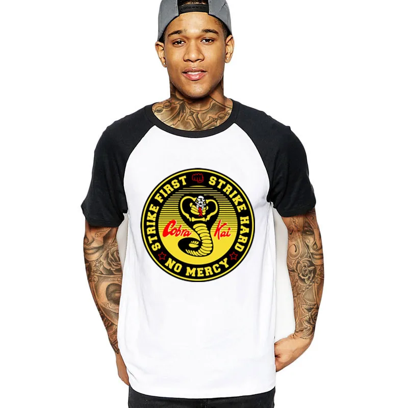 

Vestido Vintage verano 2018 Cobra Kai T shirt Men Karate T-shirt Cool black mamba fashion cosplay costume Kobe Bryant Tee tshirt