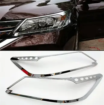 

2pcs ABS Chrome Front Head Light Lamp Cover Trim ForHonda Accord 9th 2013 2014