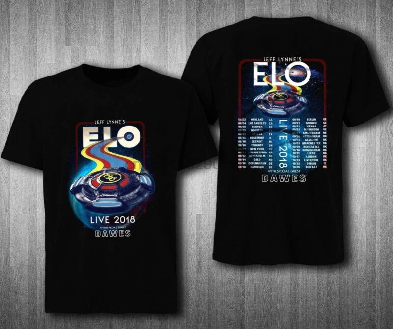 LIMITED EDITION JEFF LYNNE'S ELO U.S. TOUR DATE TSHIRT SIZE SXXLT