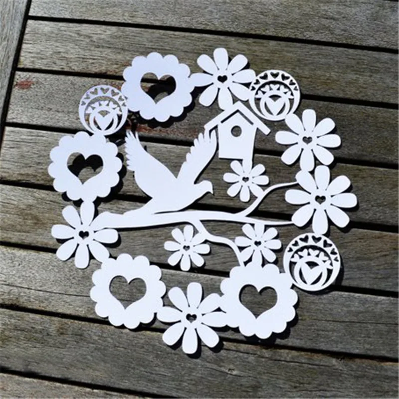 

Birdcage Bird Flower Metal Cutting Dies for Scrapbooking New 2019 Craft Die Cut Card Making Embossing Stencil