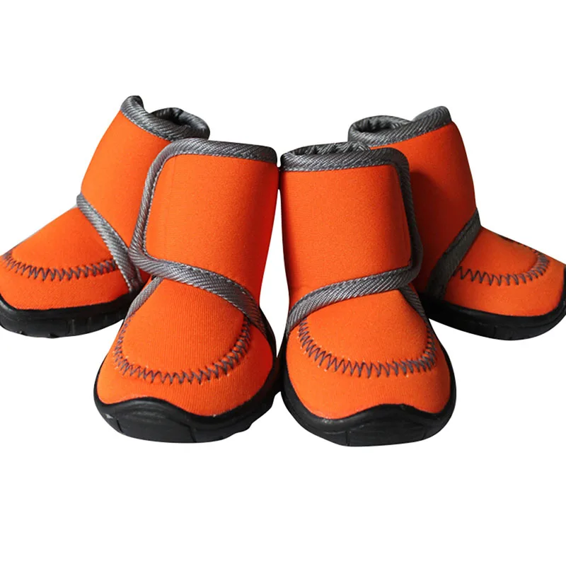 

2019 4Pcs/Set Waterproof Winter Pet Dog Shoes 7 SIZE Dog's Boots Cotton Non Slip XS XL For ChiHuaHua Puppy Shoes
