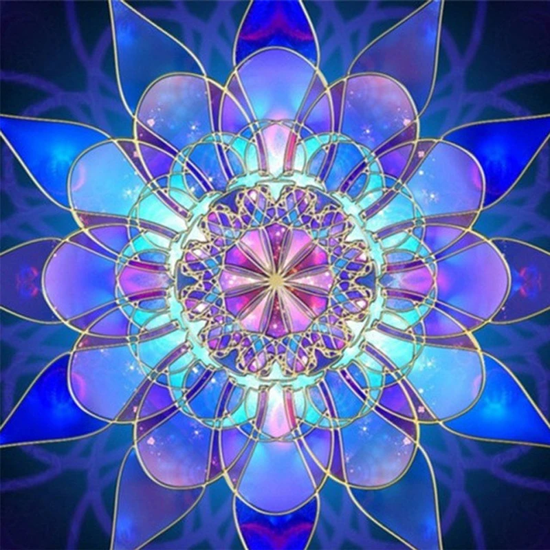 DIY 5D Diamond Painting Embroidery Circle Mandala Shape Rhinestone Crystal Home Decoration Gift | Дом и сад