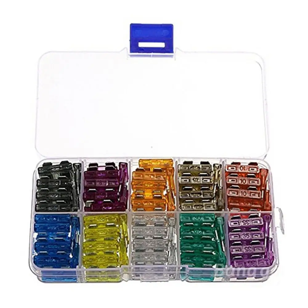

SHGO HOT-100 Pcs Car Truck Standard Blade Fuse Kit 2A 3A 5A 7.5A 10A 15A 20A 25A 30A 35A