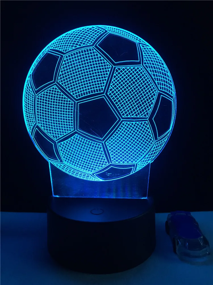 

NEW Sport Home Decorative Lighting Football Soccer 3D LED USB Mood Children Gift Bedroom Night Light Multicolor Party Table Lamp