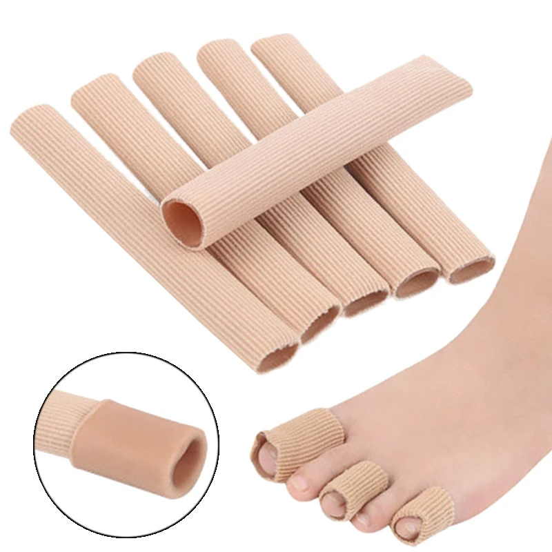 1PC 2*15cm Nylon Fabric Gel Tube Sleeves Cover for Hammer Toe Fingers Protector Separators