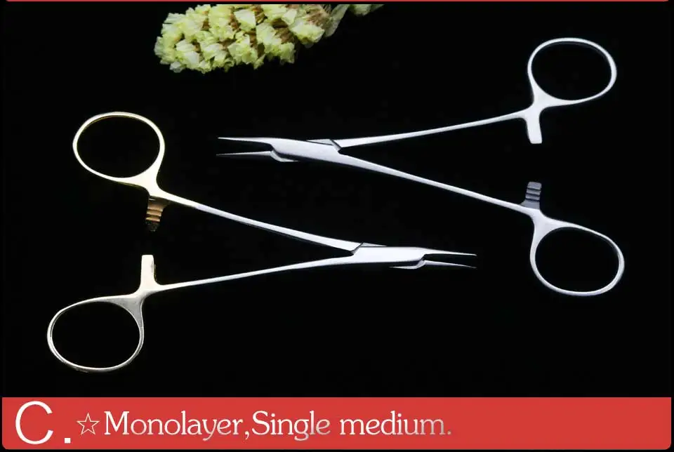 Suporte de Agulha Cosméticos e Instrumentos de Cirurgia 14cm de Aço Inoxidável Plástica Ferramentas Cirúrgicas Aureate Alça Porte-aiguille 6 Instrumentos p/ pálpebra