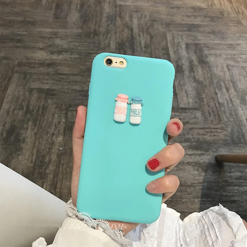 Чехол для iphone 5 S 6 7 8 plus X XR XS MAX милый мягкий чехол из ТПУ с объемным рисунком кофе