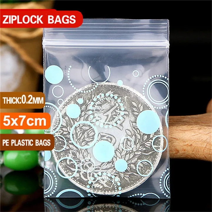 Толстые 0,2 мм маленькие цвета пластиковые сумки на молнии Ziplock сумка Ziplock Pill Pack сумки мини-пакеты на молнии пластиковые упаковочные сумки - Цвет: 5x7cm