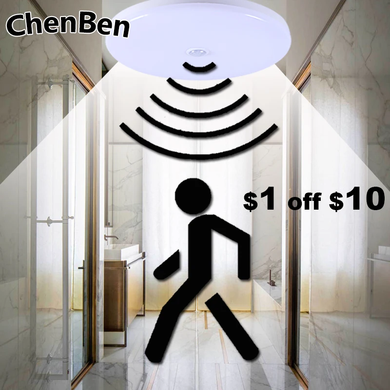  Ceiling Lighting Motion Sensor/Human induction Smart PIR led ceiling lights Fixture Bathroom Aisle  - 32966761830