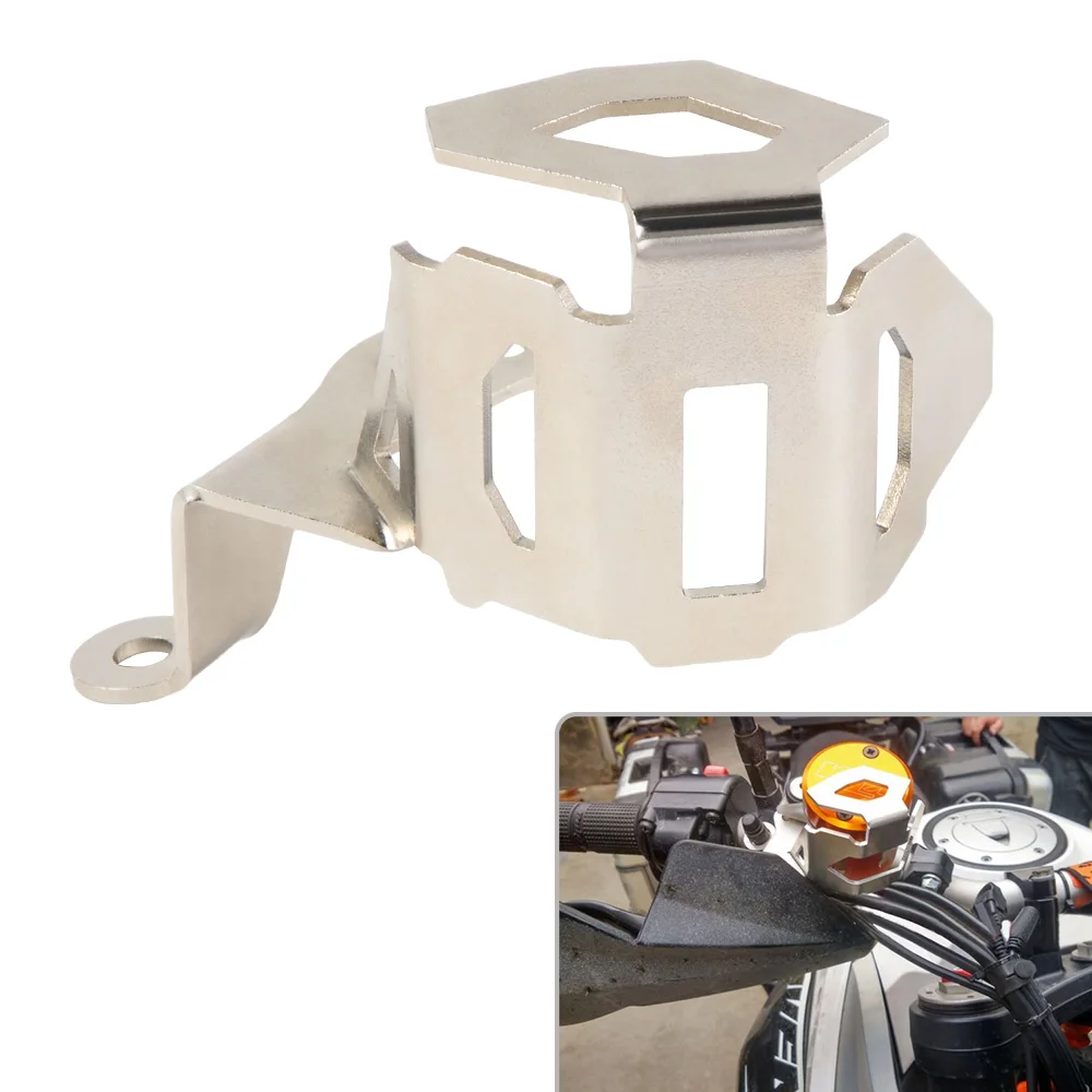 H2CNC Front Brake Master Cylinder Guard Fluid Reservoir Cover For KTM