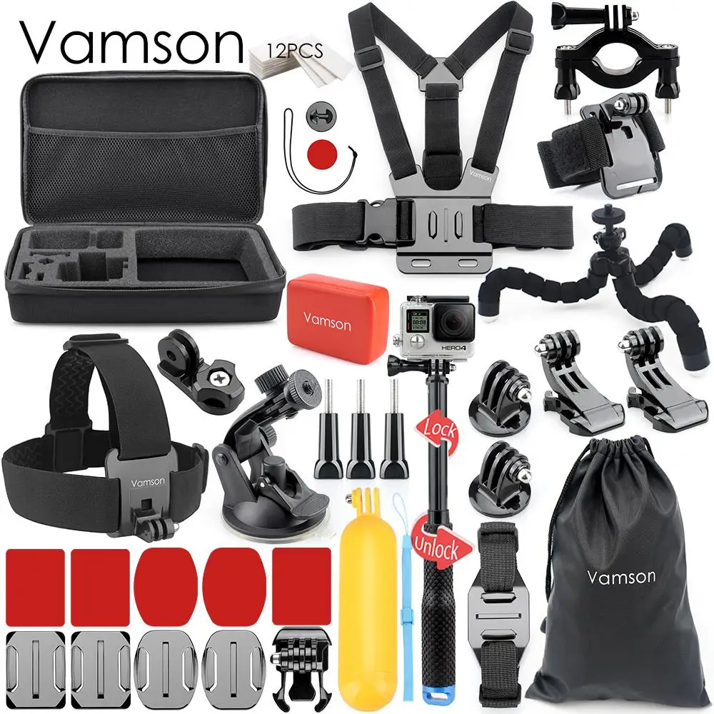 

Vamson 32 in 1 for Gopro accessories kit For Gopro hero 5 4 3 2 1 mount for Xiaomi yi 4K Eken H9r for SJ4000 VS51
