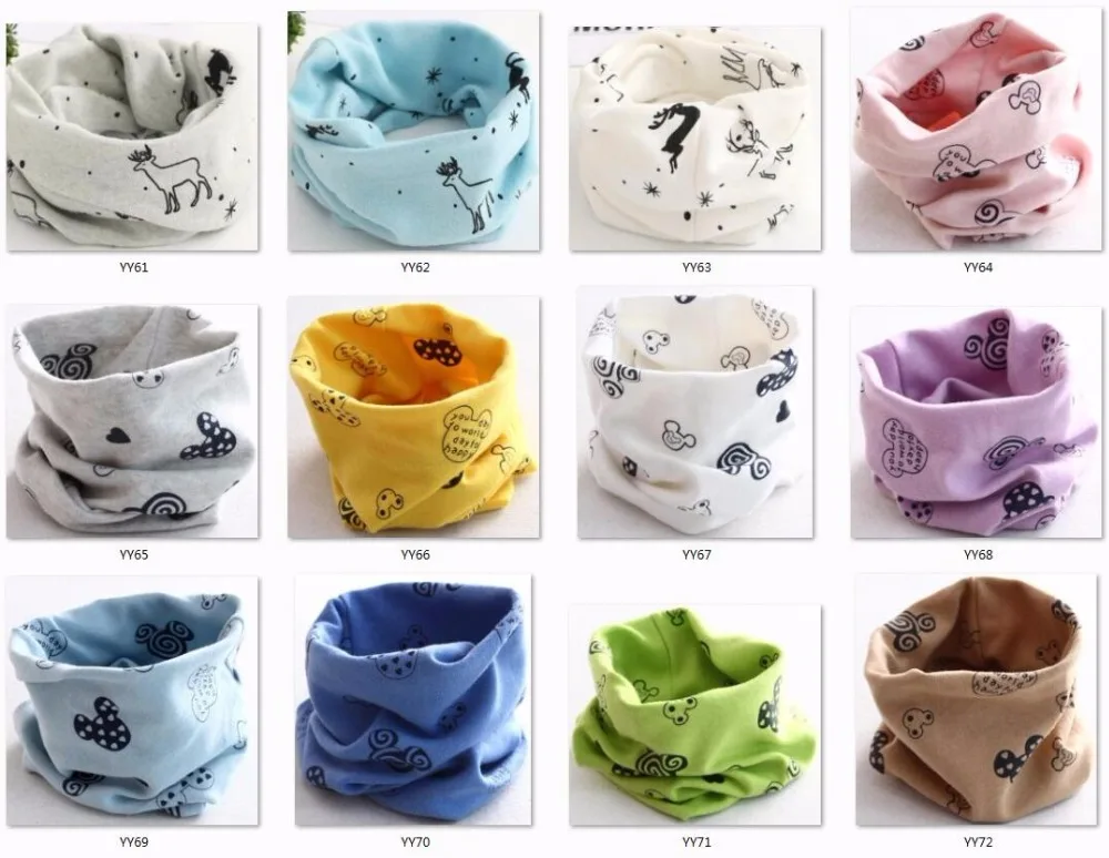 Spring Scarf for Baby Girls Children Scarf Collar Boys Kids Thick Warm Neck Scarves Baby Ring Scarf Autumn Winter Neckchief