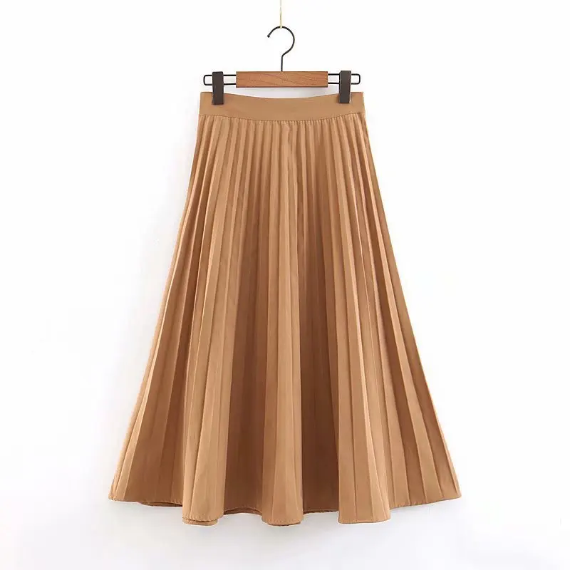 

Popular new XL50-2155 European and American fashion pleated skirt