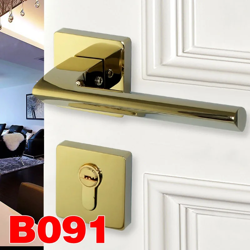 

2018 Limited New Fechadura Digital Door Lock Home Decoration Modern Minimalist Indoor Set, Nordic Gold Xingang Style