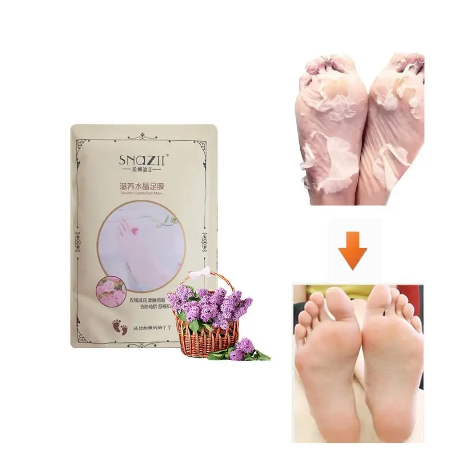 1Pair Hot Remove Dead Skin Foot Mask Peeling Cuticles Heel Feet Care