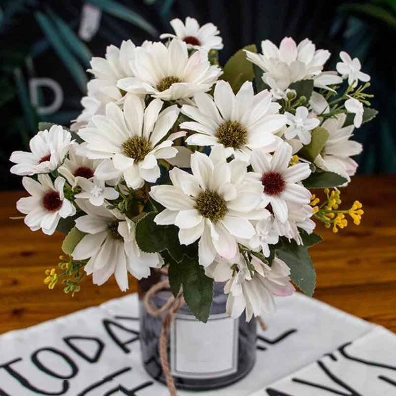 

Artificial Fake Gerbera Sun Flower Bouquet Bridal Party Gift Wedding Decoration