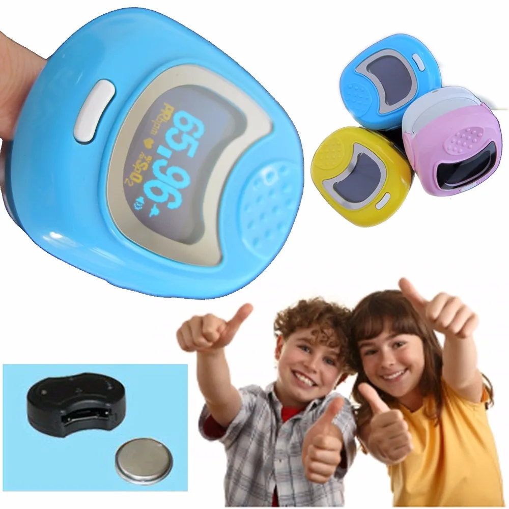 

+Battery Child Kids Pediatric OLED Fingertip digital Pulse Oximeter SpO2 Pulse Rate Monitor Blood Oxygen SpO2 PR