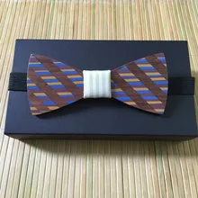 Новое прибытие деревянный галстук-бабочка галстуки мужские свадебные вечеринки ручной работы деревянные галстуки-бабочки деревянный галстук-бабочка Мужская деревянная Бабочка Горячая