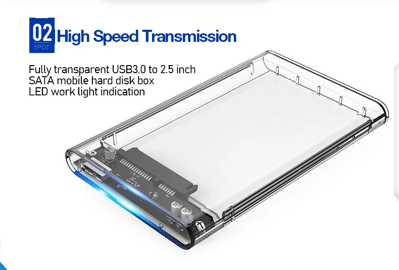 UTHAI G06 USB3.0 HDD корпус 2,5 дюймов последовательный порт SATA SSD жесткий диск коробка Поддержка 6 ТБ Прозрачный Мобильный Внешний HDD Чехол