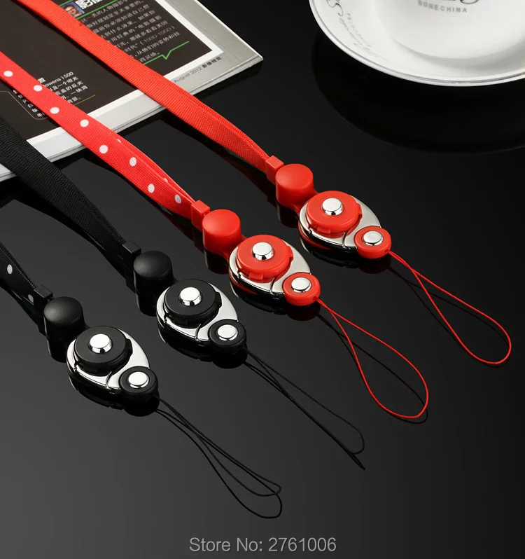 

Detachable Phone Lanyard & Ring, Cell Phone Tether Neck strap Holder Wrist Strap Ring For mobile phone/ ID card badge/ iPod/ Mp3