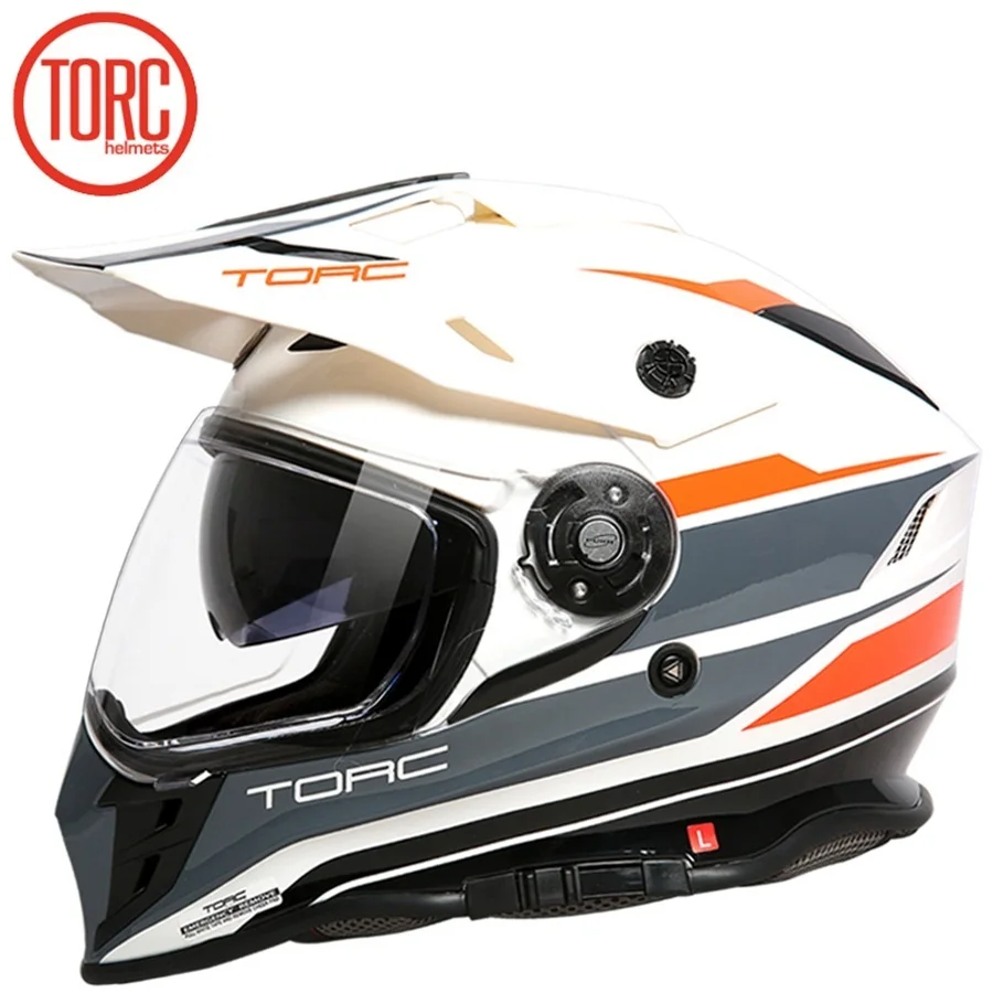 1 шт TORC Full Face DOT ECE Flip Up Racing Off-Road Capacete двойной козырек модульные мото шлемы мотоциклетный шлем