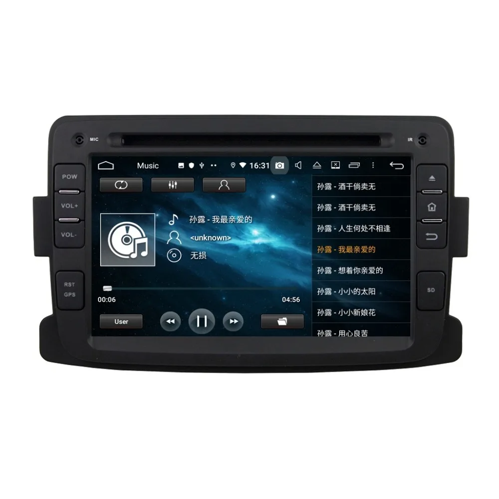 Excellent 4GB RAM Octa Core 1 din 7" Android 9.0 Car Radio DVD Player for Renault Duster Logan 2012-2016 GPS 4G WIFI Bluetooth Mirror-link 6