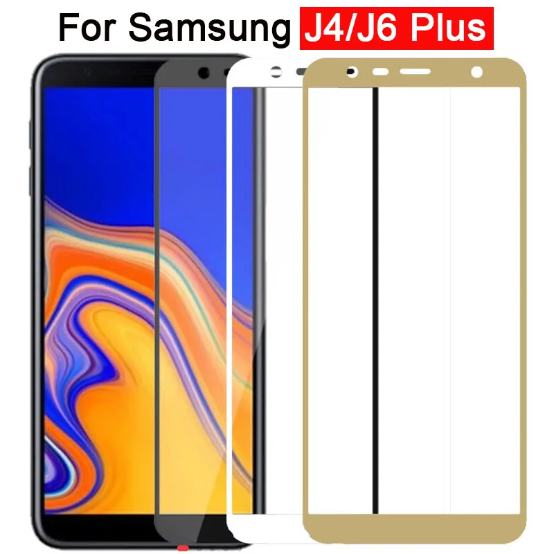 

Protective Glass On The For Samsung j6 j4 plus Screen Protector Galaxy j6plus j4plus Tempered Glas Samsun galax Galxy safety 9h