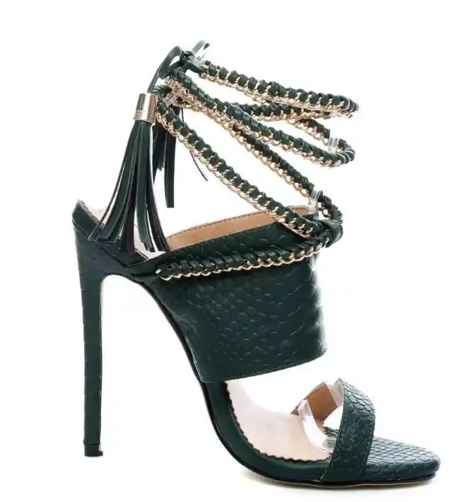 green sandals size 11