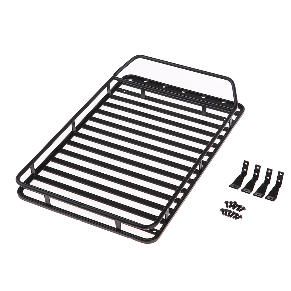 MagiDeal 1/10 Scale Metal Roof Rack Cargo Carrier for Axial SCX10 D90 RC Car Truck Model Parts