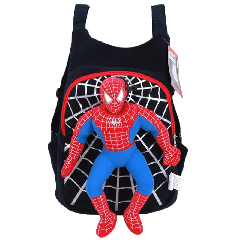 

New High Quality Cute 3D spiderman boys school bag backpack children bags mochila infantil kids travel bags red black