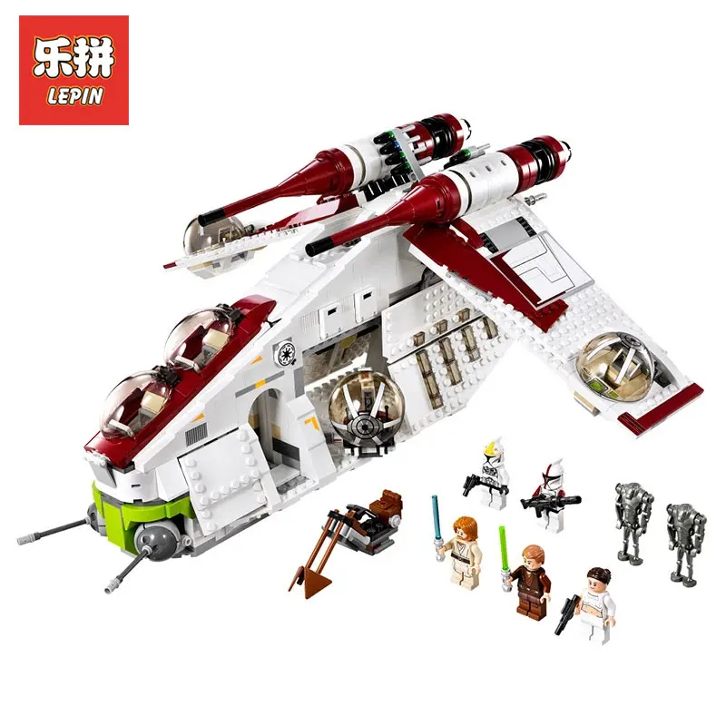 

LEPIN 05041 Star Wars 1175pcs Coruscant Police Gunship LegoINGlys 75021 model Building Blocks Bricks DIY toys for Boys Gifts