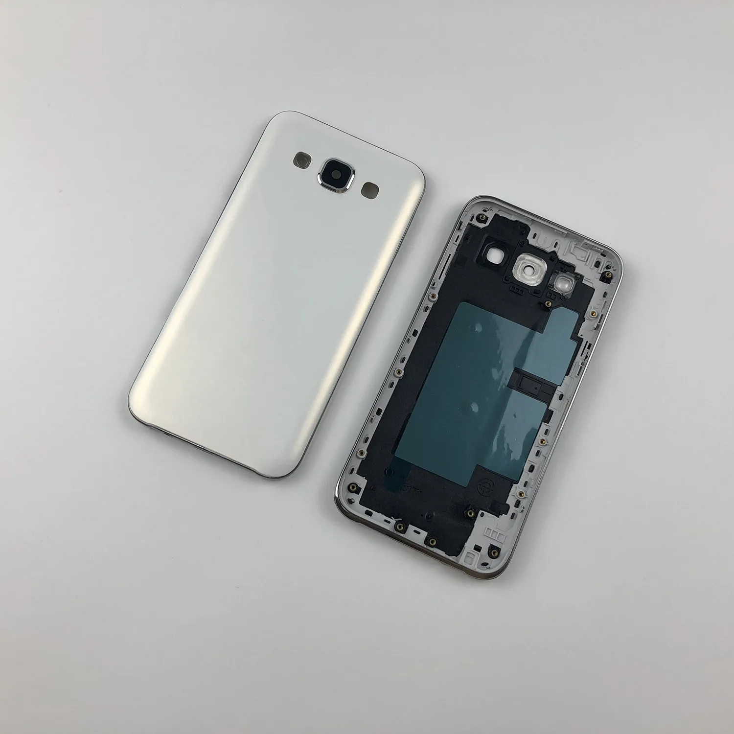 Для Samsung Galaxy E5 E500 E500F E500H промежуточный Корпус рамка батарея задняя крышка с логотипом