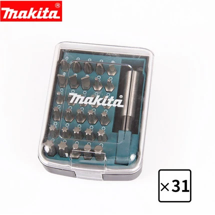 Япония Makita сверло набор шестигранные сверла крестообразная отвертка 18/28/31 шт. костюмы для электрической дрели и отвертка - Цвет: 31 Pieces drill bits