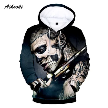 

siniger Canada Rick Genest 3D Hoodies in men/women 3D long sleeve hip hop Pullovers high street Mens cool personality 3D clothes