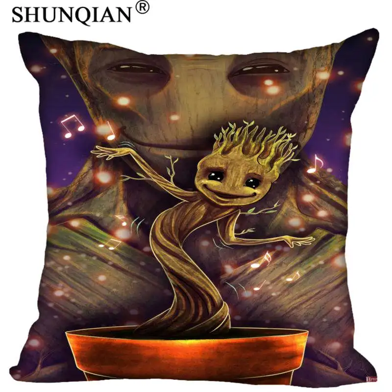 

New Arrival baby groot Pillowcases zipper Custom Pillow Case More Size Custom your image gift