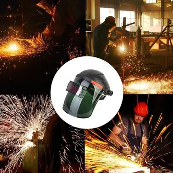 

Auto PP+PC Darkening Welding Helmet Mask Welder Grinding Solar Power Green New