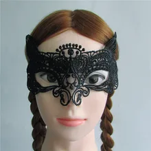 Горячая распродажа, высококачественная черная сексуальная дамская кружевная маска, маска для глаз с вырезом для маскарада, маскарадного костюма M69
