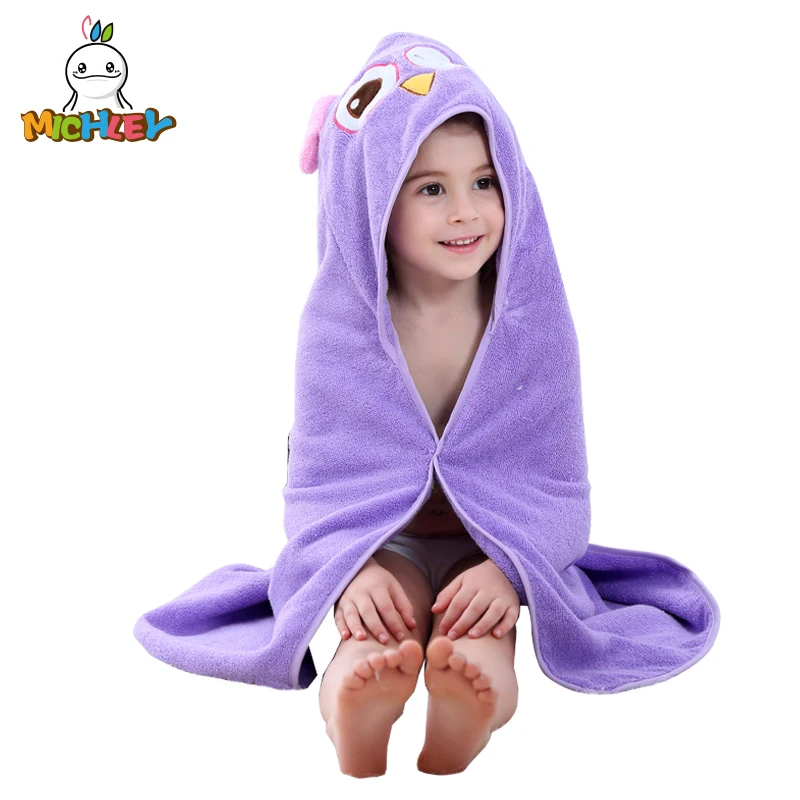 Günstig MICHLEY 0 7 Kinder Handtuch Frühling Mädchen Nette Mit Kapuze Cartoon Handtuch Junge Strand Tier Nette Kleidung Kinder Bunte Baumwolle bademantel WEB
