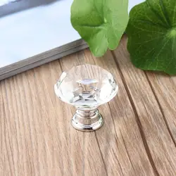 10 шт. 30 мм с алмазным покрытием форма Кристалл стекло ручка для шкафа ящика Потяните ручки новый кухня двери декоративная дверная ручка