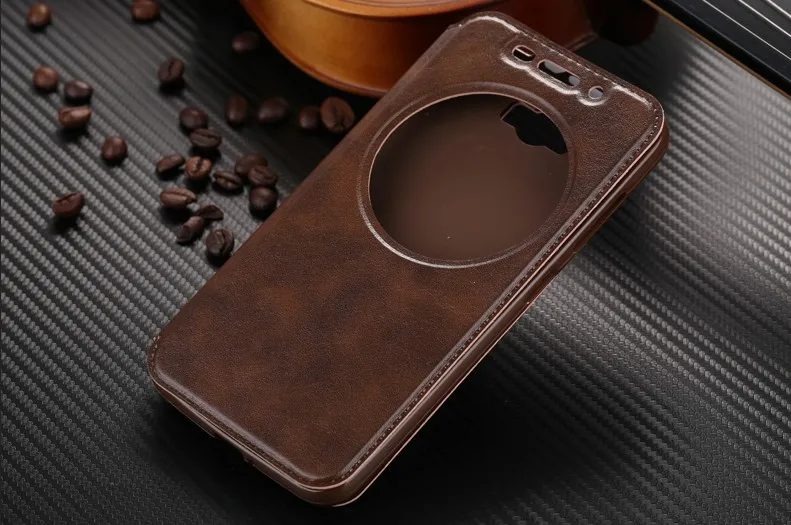 

A9 Luxury Window View Stand Flip Case Cover For ASUS zenfone max ZC550KL ZenFone 5000 Z010DA